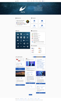 Screenshot of the homepage in version 3