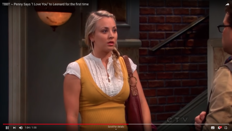 The Big Bang Theory: Penny Says “I Love You” to Leonard for the first time